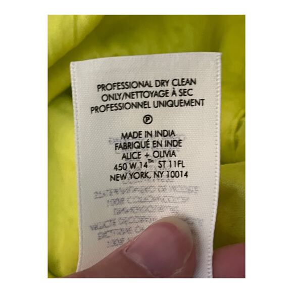 Alice + Olivia dress Fae Eyelet Embroidered minidress size 6 - Picture 7 of 7